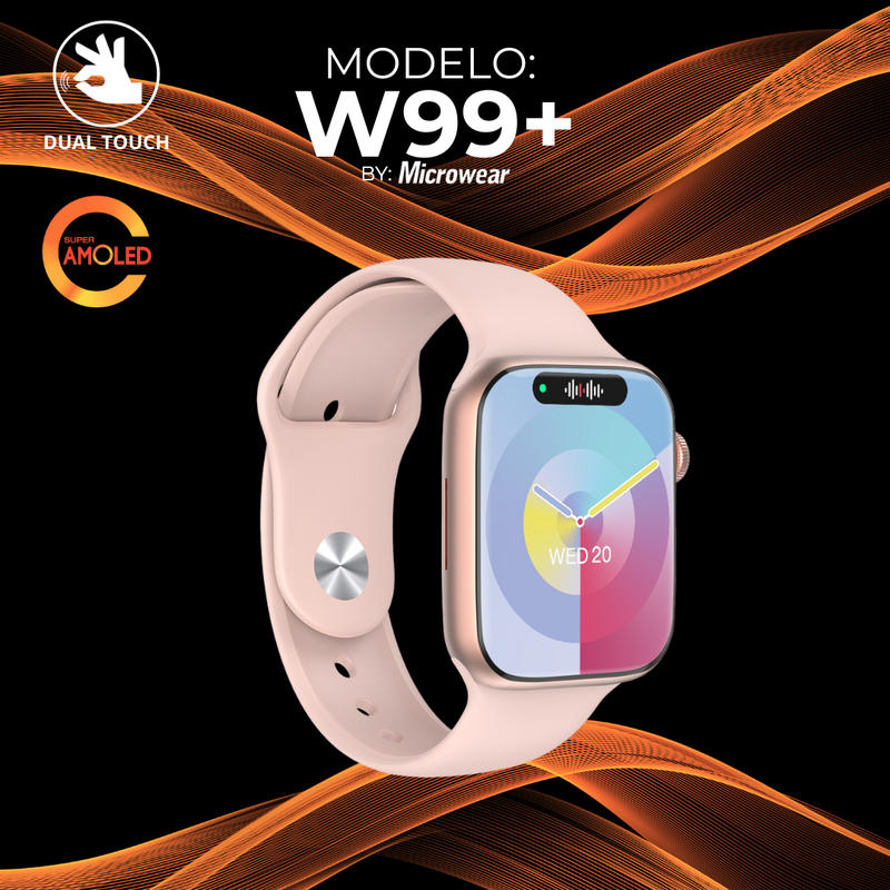 W99+ Amoled - Série 9 45mm Com Função 2 Gestos E Armazenamento Interno