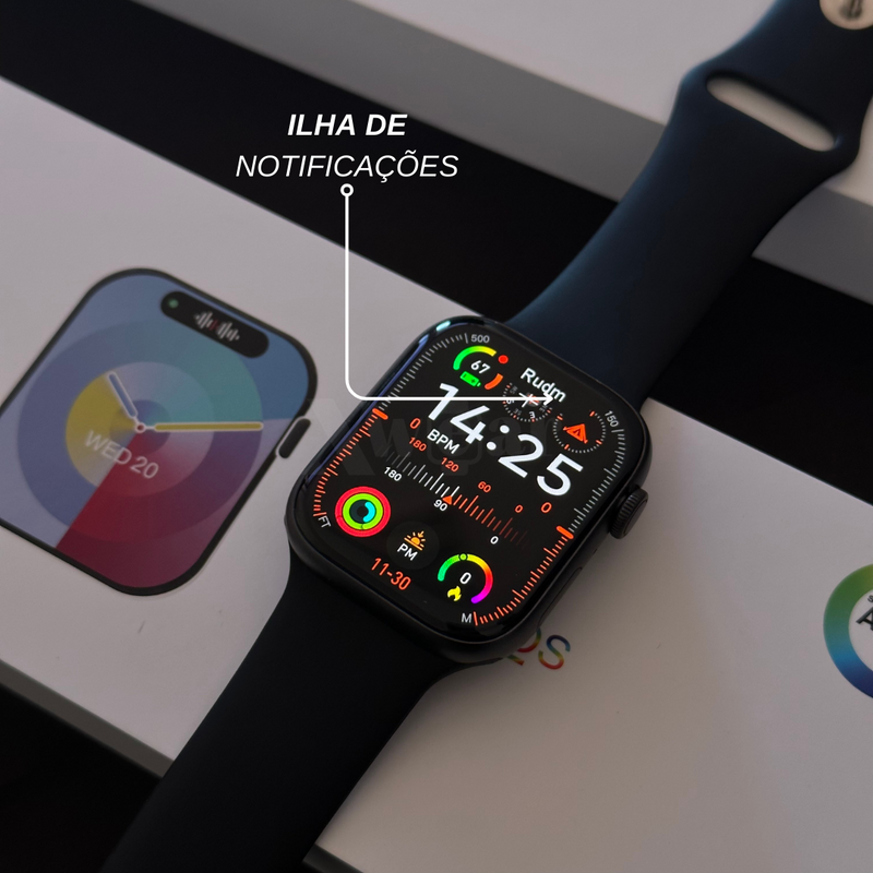 W99+ Amoled - Série 9 45mm Com Função 2 Gestos E Armazenamento Interno