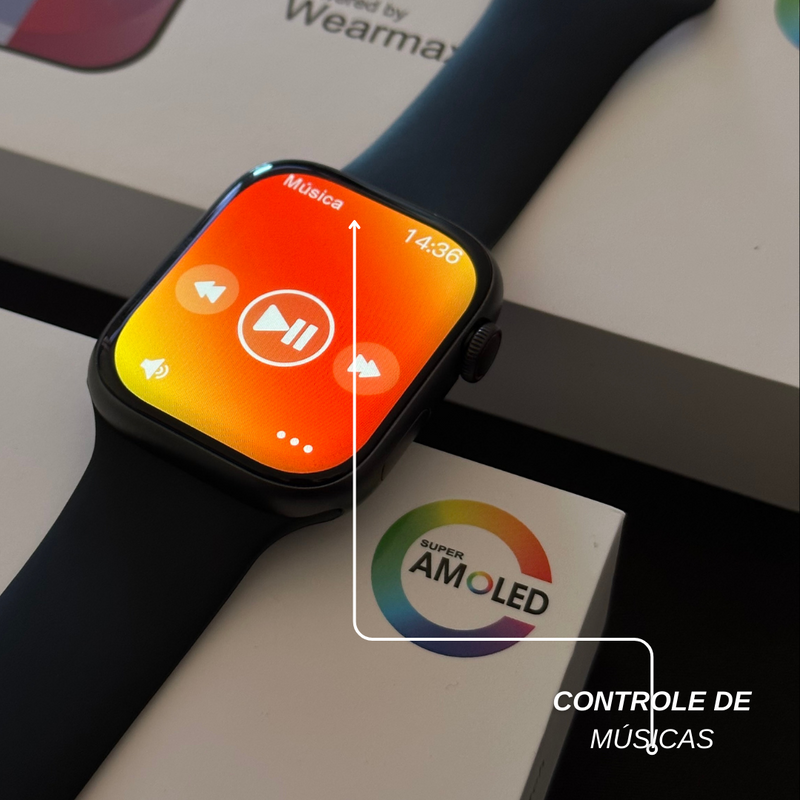 W99+ Amoled - Série 9 45mm Com Função 2 Gestos E Armazenamento Interno