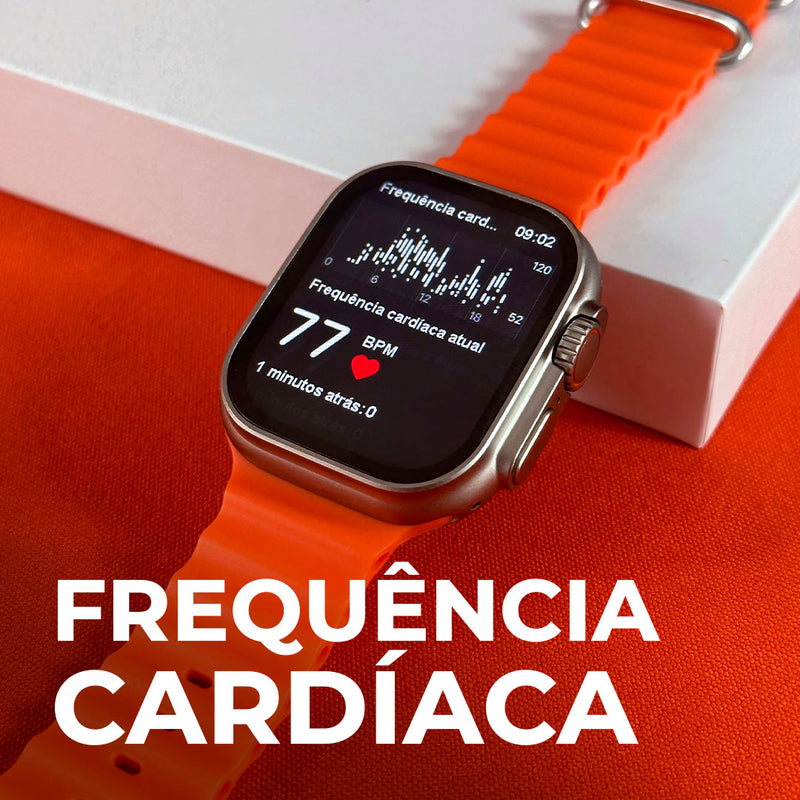 GW8 ULTRA | CUSTO - BENEFÍCIO COM ÓTIMA QUALIDADE DE ACABAMENTO + PULSEIRA DE SILICONE DE BRINDE