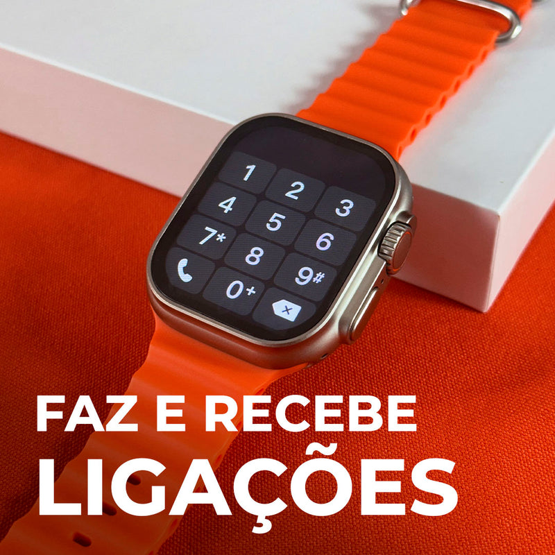 GW8 ULTRA | CUSTO - BENEFÍCIO COM ÓTIMA QUALIDADE DE ACABAMENTO + PULSEIRA DE SILICONE DE BRINDE