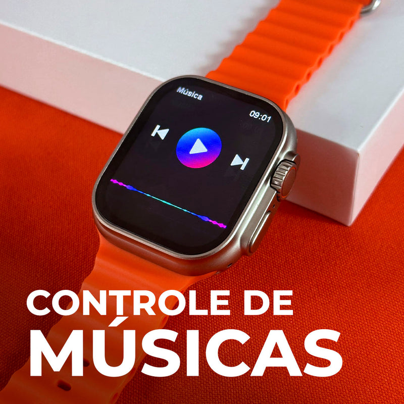 GW8 ULTRA | CUSTO - BENEFÍCIO COM ÓTIMA QUALIDADE DE ACABAMENTO + PULSEIRA DE SILICONE DE BRINDE