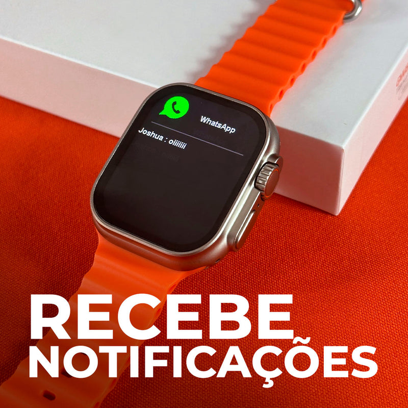 GW8 ULTRA | CUSTO - BENEFÍCIO COM ÓTIMA QUALIDADE DE ACABAMENTO + PULSEIRA DE SILICONE DE BRINDE