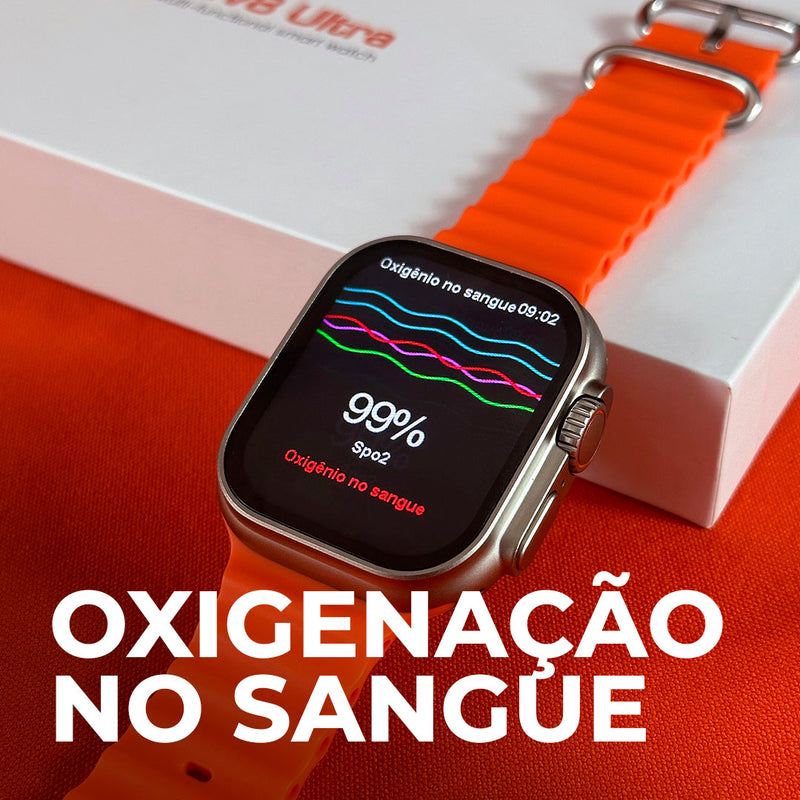 GW8 ULTRA | CUSTO - BENEFÍCIO COM ÓTIMA QUALIDADE DE ACABAMENTO + PULSEIRA DE SILICONE DE BRINDE