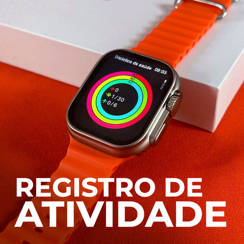 GW8 ULTRA | CUSTO - BENEFÍCIO COM ÓTIMA QUALIDADE DE ACABAMENTO + PULSEIRA DE SILICONE DE BRINDE